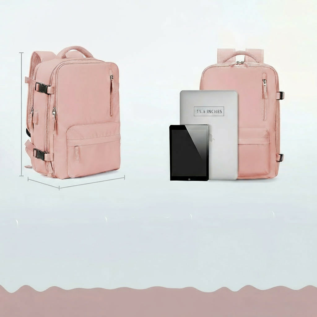 Travel Kit Go - Sac à Dos de Voyage Premium – Dimensions compatible bagage cabine et Idéal pour le Business e le Sport