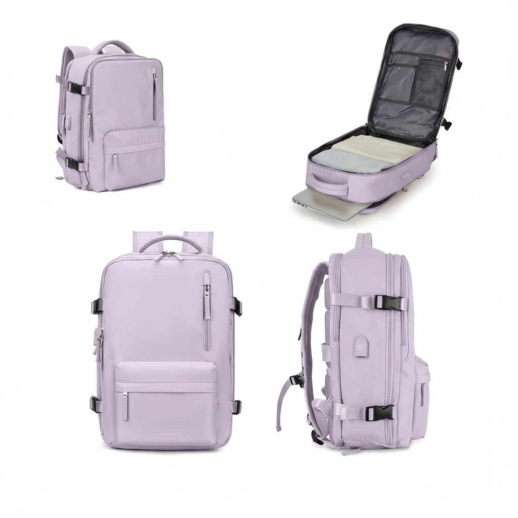 Travel Kit Go - Sac à Dos de Voyage Premium – Dimensions compatible bagage cabine et Idéal pour le Business e le Sport